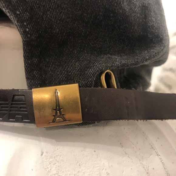 Irish Strong cap hat A leather strap Adjustable Clasp Has Eiffel Tower Logo - Picture 6 of 10